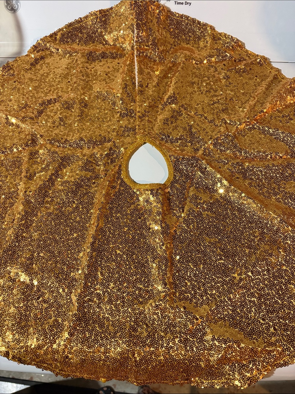 Gold Sequin Small Tree Skirt